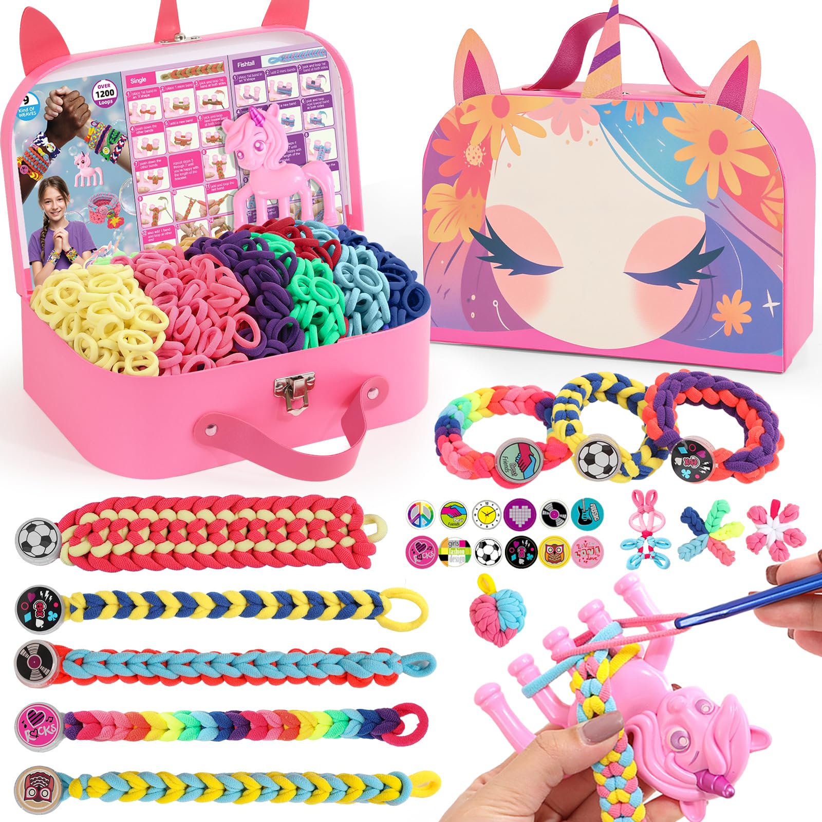 50% Off Bracelet Making Kit for Girls 8-12, 1200 Looms - Image 1