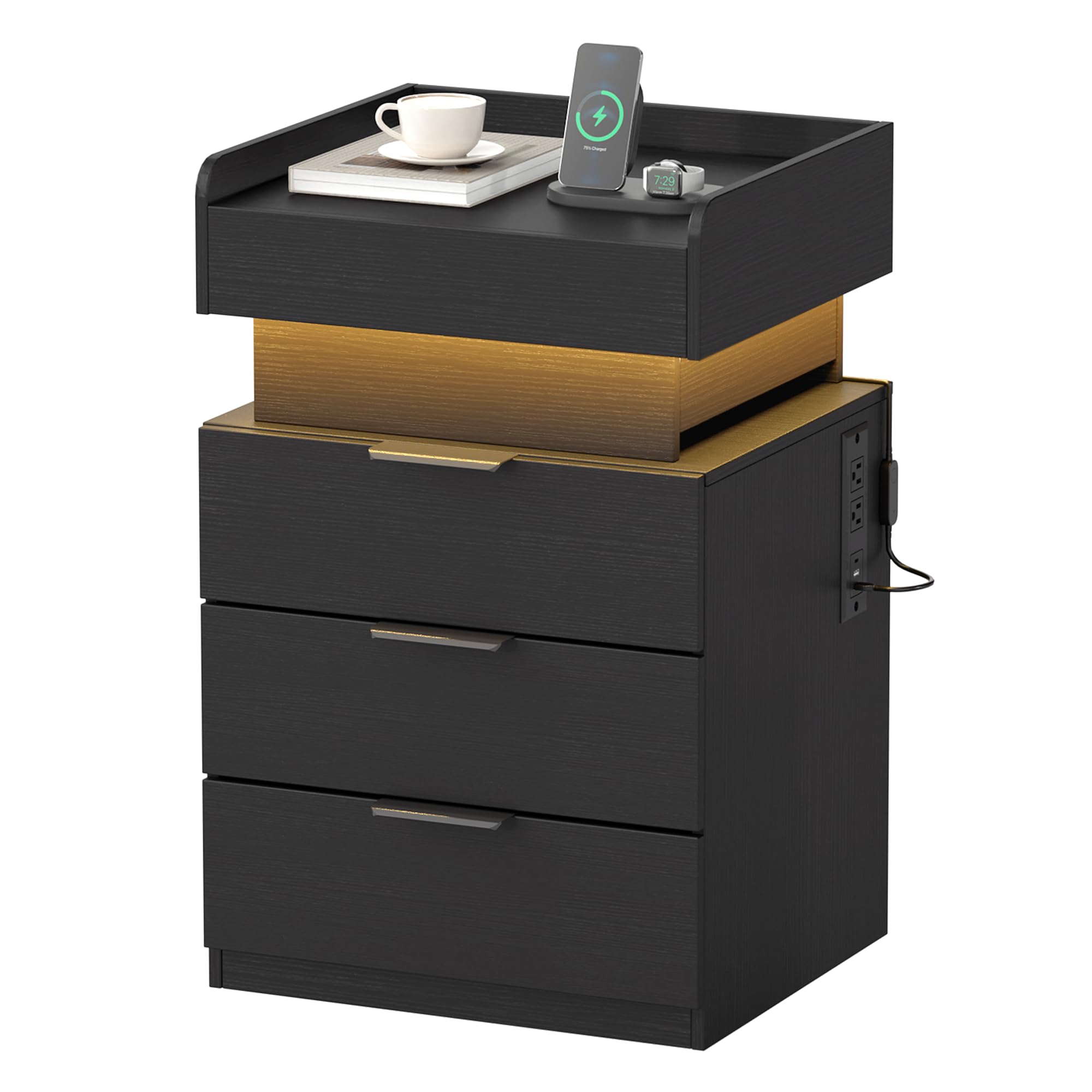 20% Off Turosur LED Nightstand with Hidden Gun Drawer