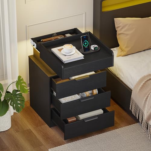 20% Off Turosur LED Nightstand with Hidden Gun Drawer - Image 3