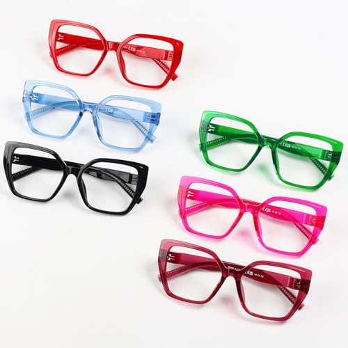 6-Pack Blue Light Blocking Reading Glasses for Women - Image 7