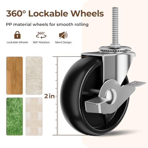 30% Off HYSEYY Rolling Clothes Rack, Portable Garment Rack - Image 4