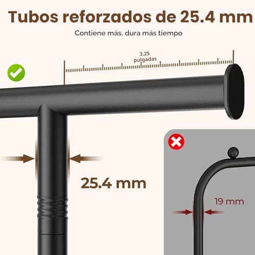 30% Off HYSEYY Rolling Clothes Rack, Portable Garment Rack - Image 7