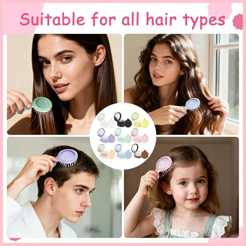 37% Off 18-Pack Foldable Travel Hair Brushes with Mirror - Image 6