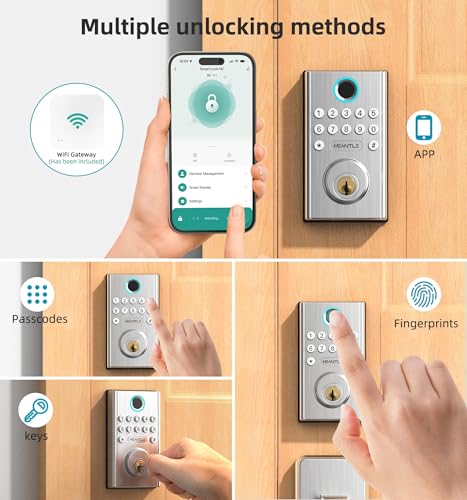 50% Off HEANTLE WiFi Smart Lock with Fingerprint & App Control - Image 4