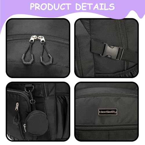 Rolling Backpack for Girls 8-12 with Lunch Box & Pencil Case - Image 5