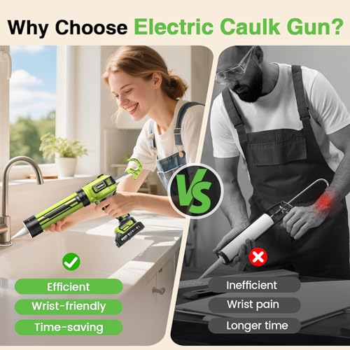 Save 43% on TaskStar 21V Cordless Caulk Gun with 2 Batteries - Image 4