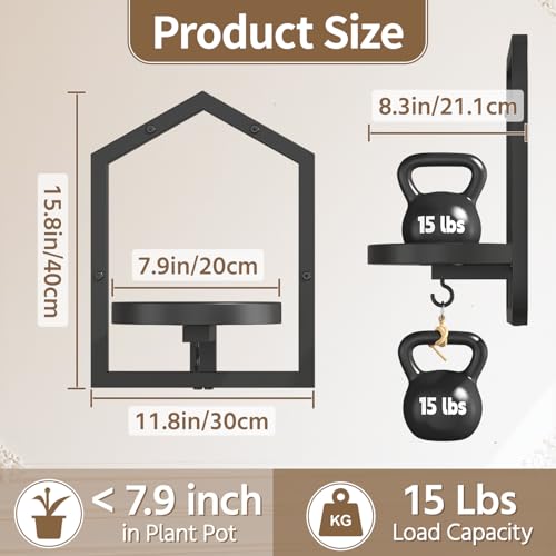 50% Off LASZOLA 3-Pack Wall Shelf Plant Holders - Image 3