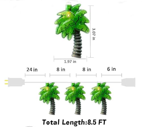 30% Off 8.5ft Palm Tree LED Lights Outdoor Waterproof - Image 3