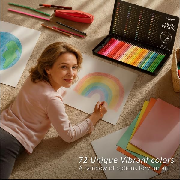 72-Count Vobou Colored Pencils for Adults - $19.99 Value - Image 8
