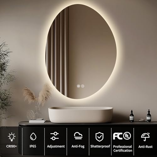 LED Bathroom Mirror with Lights, Now $64.99 - Image 3
