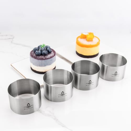 Save 53% on 4 Seamless Mousse Ring Molds for Baking - Image 2