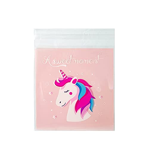 200 Clear Self-Adhesive Treat Bags with Unicorn Design - 33% Off - Image 3