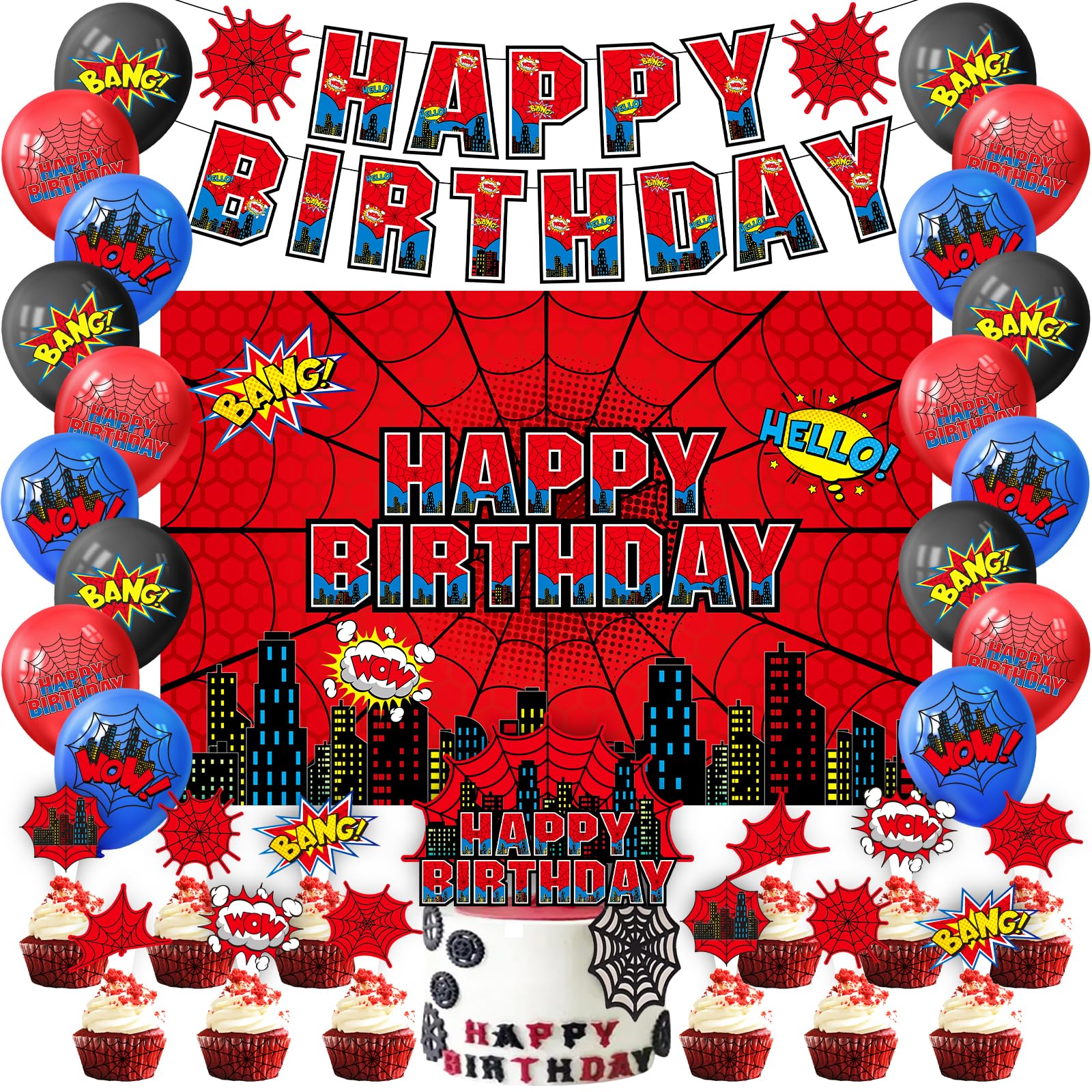 Spider Themed Party Kit 60% Off - Only $9.99 - Image 1