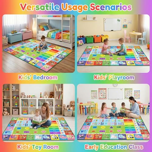 42% Off ABC Educational Kids Rug - 4.5x6 Feet - Image 4