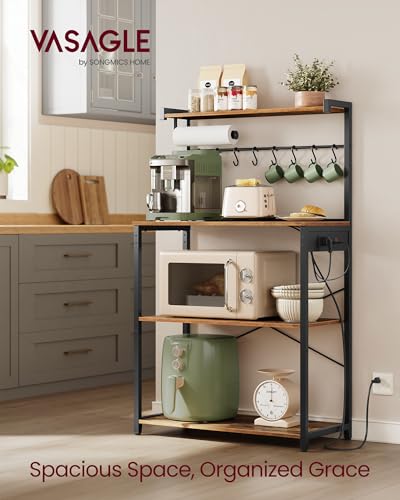 36% Off VASAGLE Kitchen Bakers Rack with Power Outlet - Image 4