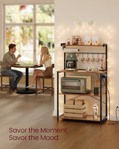 36% Off VASAGLE Kitchen Bakers Rack with Power Outlet - Image 7