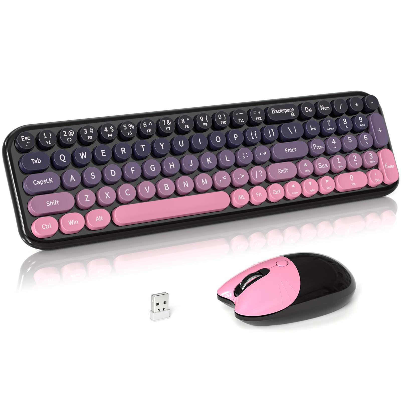 50% Off Retro Typewriter Keyboard & Mouse Combo – Meidosa - Image 1
