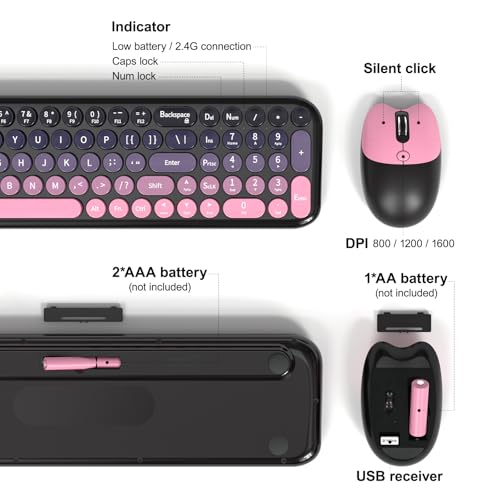 50% Off Retro Typewriter Keyboard & Mouse Combo – Meidosa - Image 5