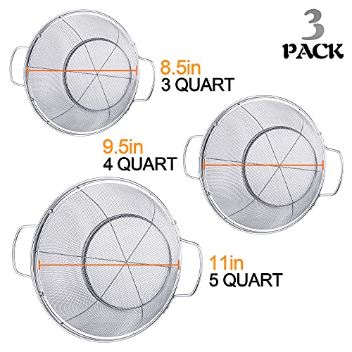 50% Off Tiawudi 3-Pack Stainless Steel Colanders - Image 5