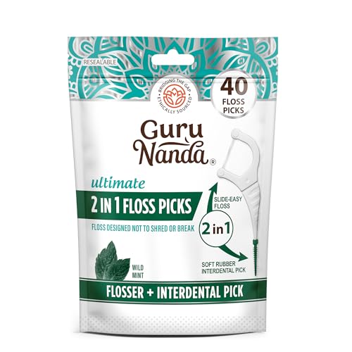 Save 7% on GuruNanda 2-in-1 Dental Floss Picks