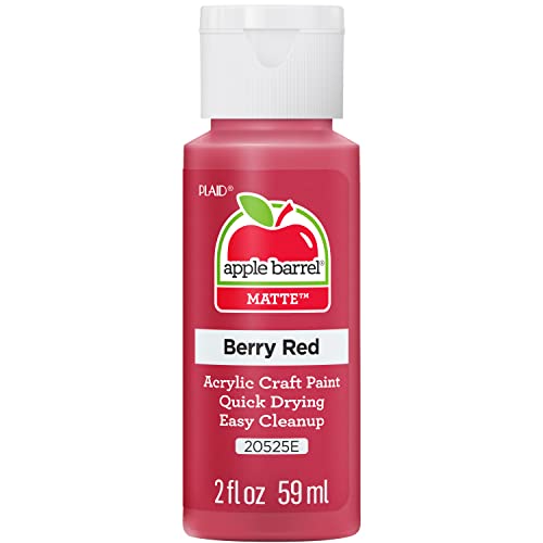 Apple Barrel Acrylic Paint in Berry Red 2 oz - Under $1