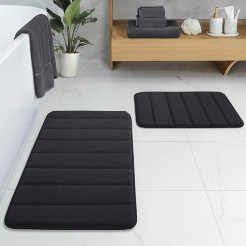 50% Off BYSURE Memory Foam Bathroom Rug Set 2-Piece