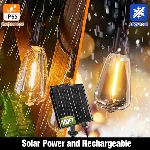 50% Off 100FT Solar String Lights with Remote & Timer - Image 3