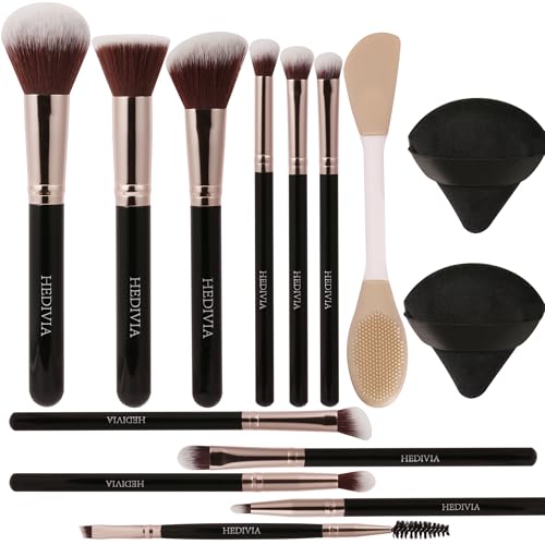 21% Off HEDIVIA 14-Piece Professional Makeup Brush Set