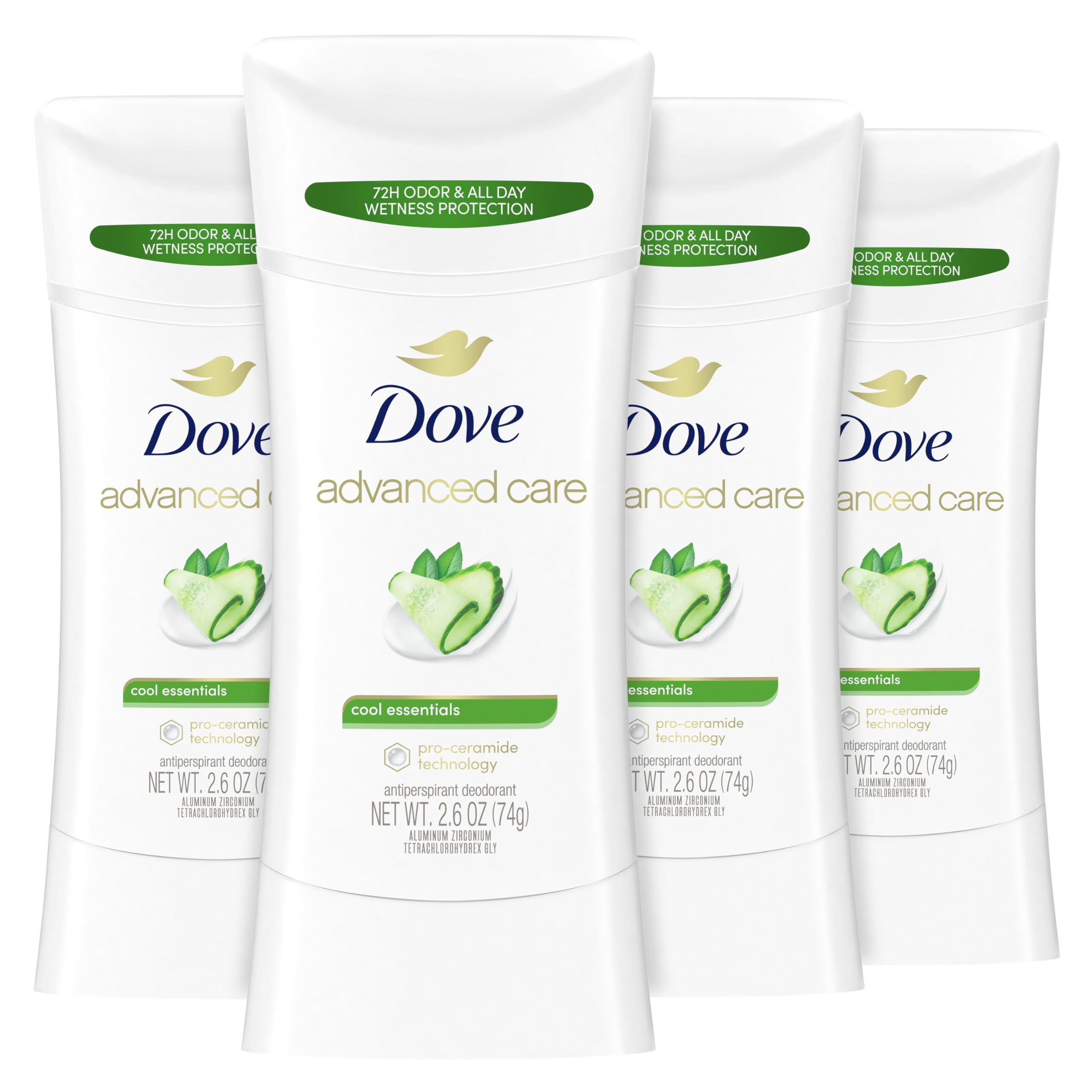 43% Off Dove Advanced Care Deodorant 4-Pack - Image 1