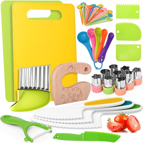50% Off 46-Piece Montessori Kids Knife & Cooking Set
