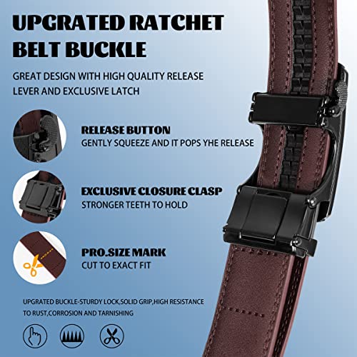 50% Off Men's 2-Pack Ratchet Leather Belts with Code WG4THTDO - Image 6