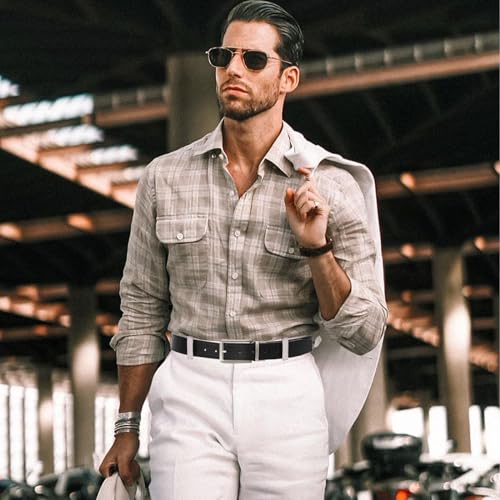 50% Off BESTKEE Men's Reversible Leather Belt - Image 6