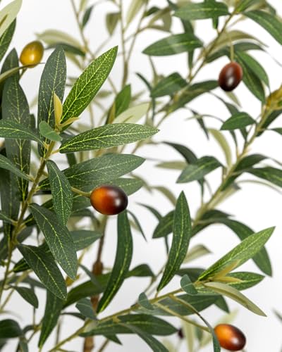 50% Off 6FT Artificial Olive Tree with Planter & Basket - Image 6