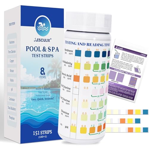 40% Off AESCULIX 8-in-1 Pool Test Strips (151 Count)