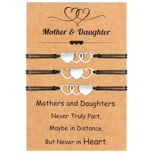 50% Off EOBOH Adjustable Heart Bracelet Set with Card