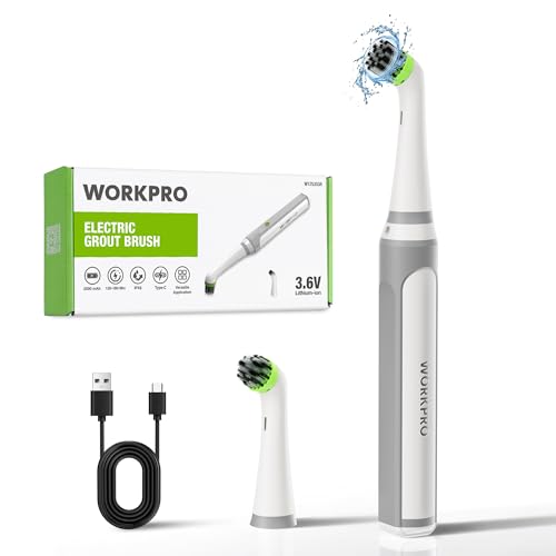50% Off WORKPRO Cordless Grout Brush Set with Code