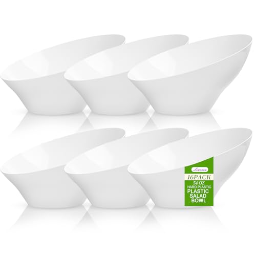 40% Off Liacere 16-Piece White Plastic Serving Bowls