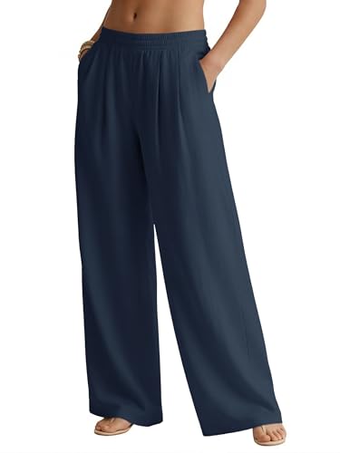Save 31% on JEKAOYI Women's Flowy Linen Palazzo Pants