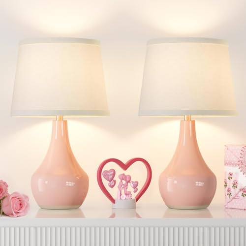50% Off Pink Ceramic Table Lamps Set of 2 with Code