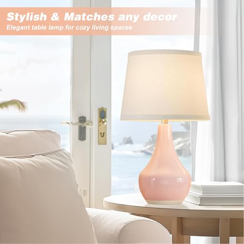 50% Off Pink Ceramic Table Lamps Set of 2 with Code - Image 3