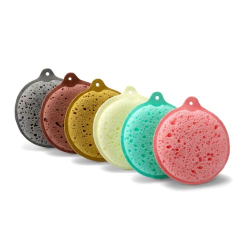 50% Off AIQIBAO 6-Piece Double-Sided Kitchen Sponges