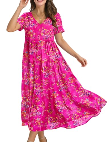 50% Off YESNO Women's Floral Maxi Dress with Pockets