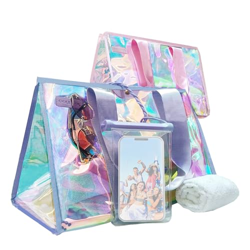 50% Off GolfFox Iridescent Beach Bag Set with Waterproof Pouch