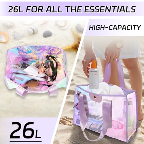 50% Off GolfFox Iridescent Beach Bag Set with Waterproof Pouch - Image 4