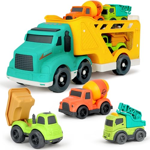 50% Off Toddler Construction Truck Toys Set for 3-4 Year Olds