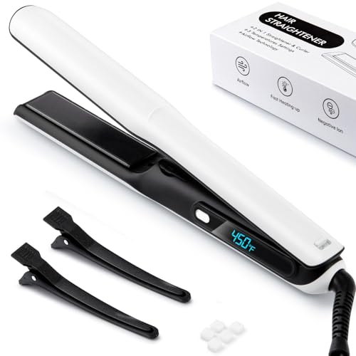 50% Off Niomuis 2-in-1 Hair Straightener & Curler with Cool Air Fan