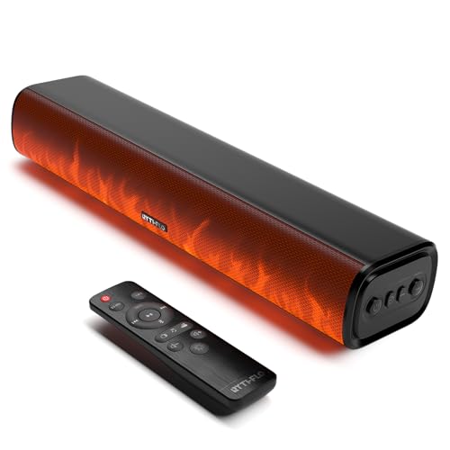 63% Off Rythflo 60W Bluetooth Sound Bar with Flame Lights