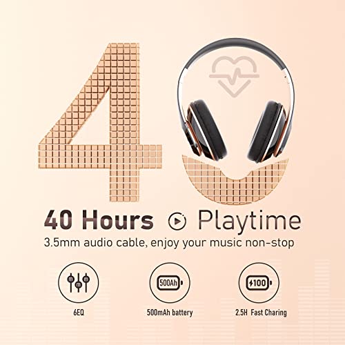 46% Off Falebare Bluetooth Headphones with 40-Hour Battery - Image 6