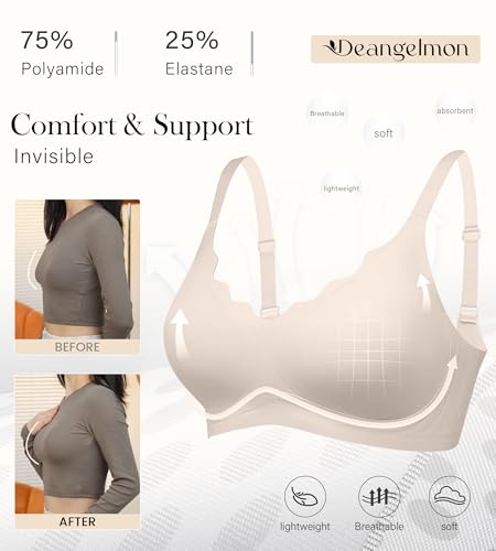 50% Off DEANGELMON Wireless Push-Up Bras for Women - Image 4