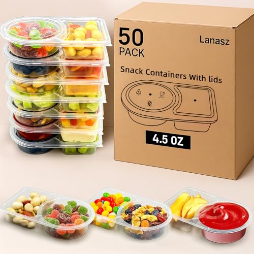 38% Off 50-Pack Reusable Snack Containers with Lids